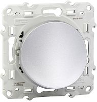 Вывод кабеля без рамки Schneider Electric Odace алюминий картинка